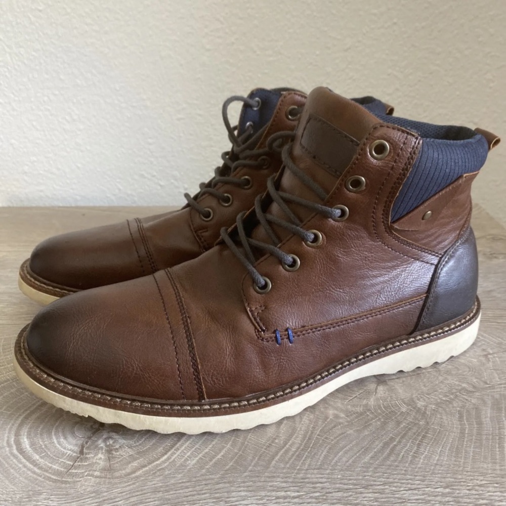 Sonoma Mens High Top Boots Shoes Size 9 Brown